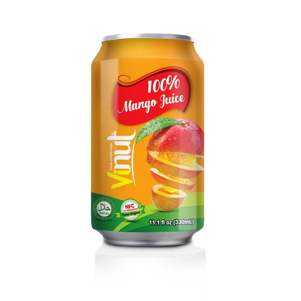 VINUT 100% Mango Sap, 330 mL Blik