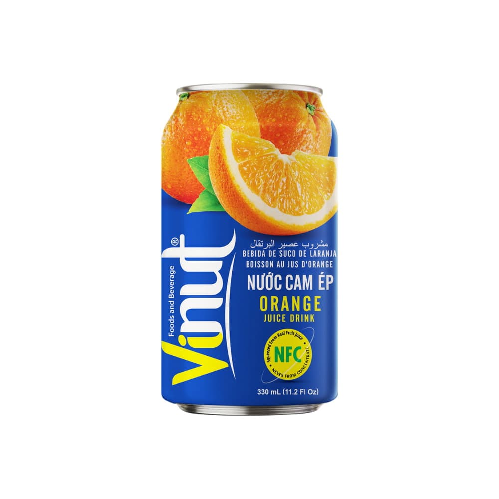 VINUT Orange Juice Drink, 11.1 fl oz (330 mL) Can