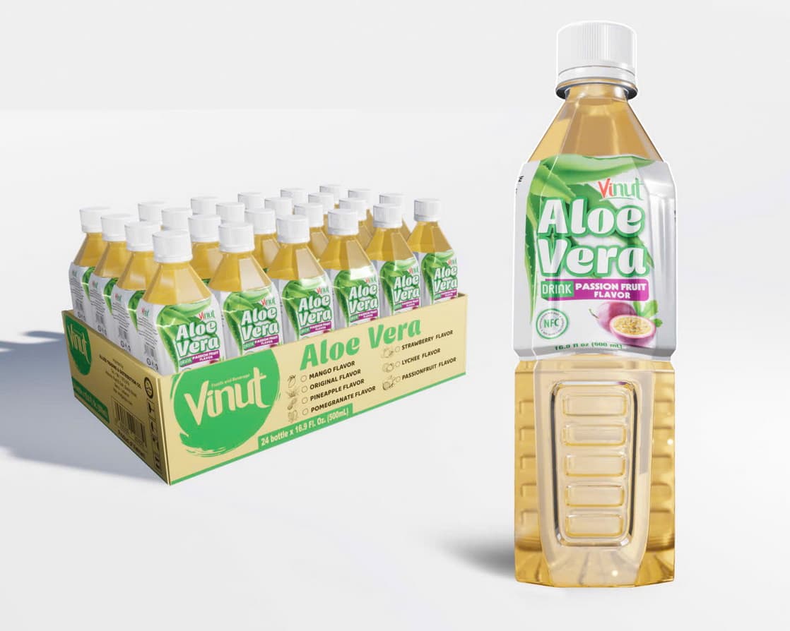 VINUT Aloë Vera drank Passievrucht smaak 500ml