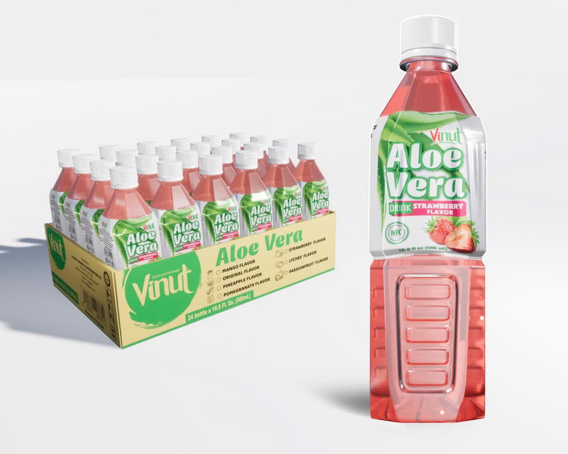 VINUT Aloe Vera drank Aardbei 500ml