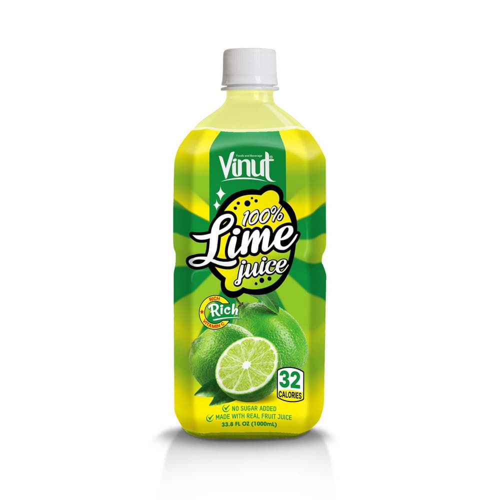 VINUT 100% Limoensap, Zonder Toegevoegde Suiker, 1.000 mL PET Fles