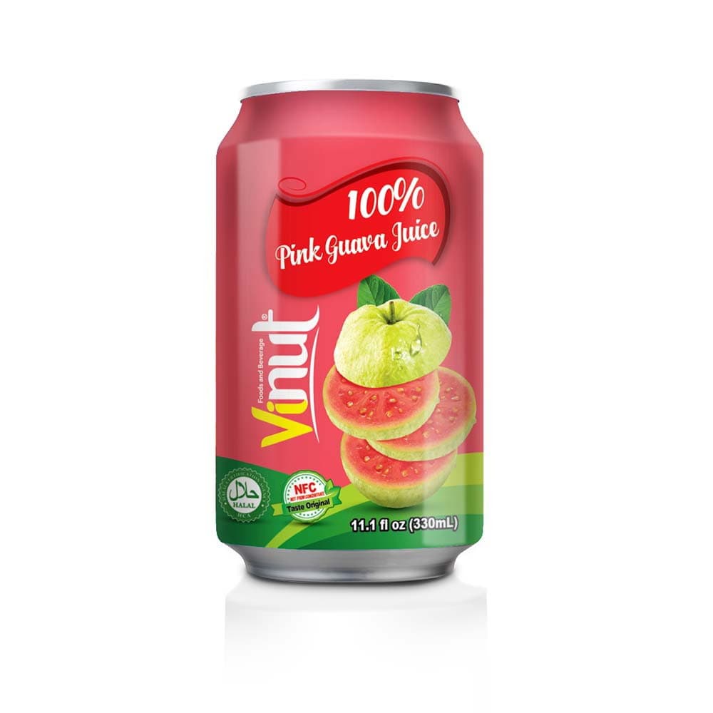 VINUT 100% Roze Guavesap, 11.1 fl oz (330 mL) Blik