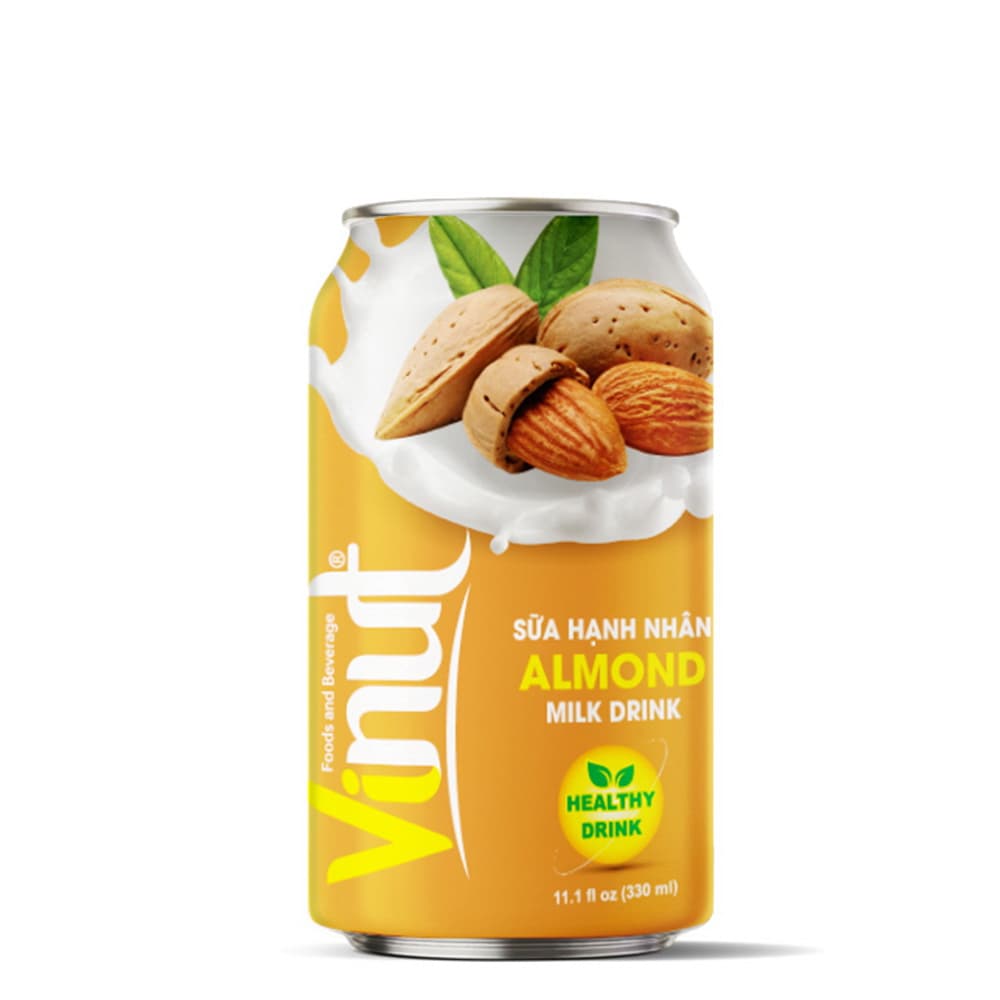 VINUT Amandel Melkdrank, Gezonde Drank, Blik, 11.1 fl oz (330 mL)