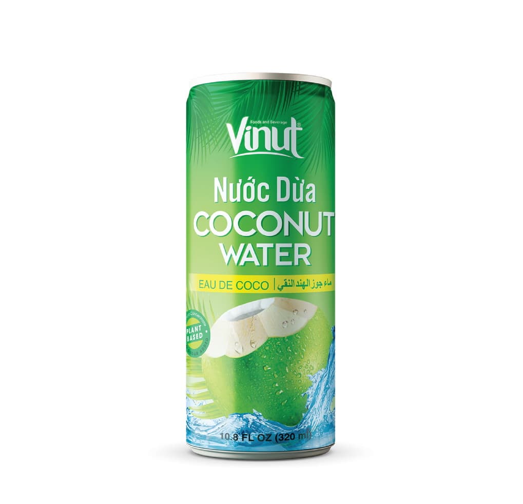 VINUT Kokoswater, Plantaardig, Blik, 10.8 fl oz 320 mL
