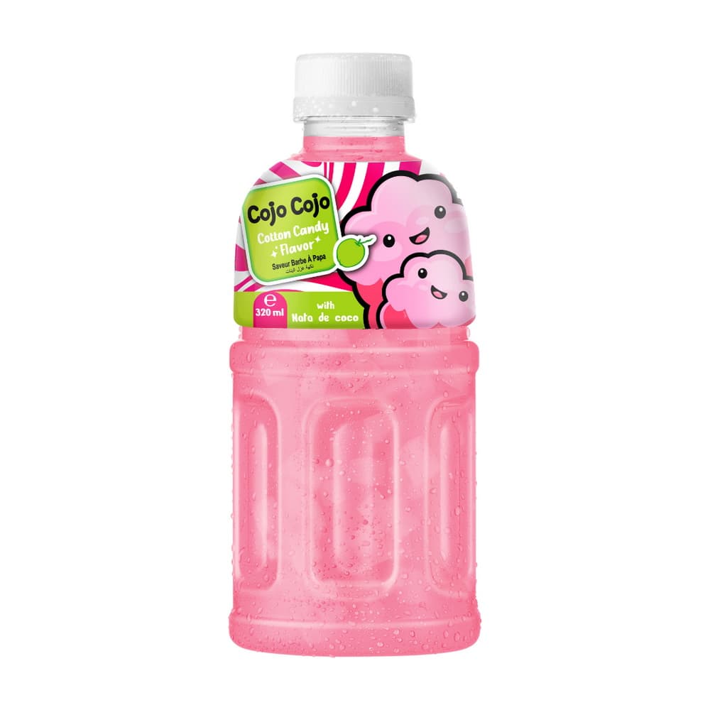 VINUT Drank met Suikerspin Smaak, met Nata De Coco, PET Fles, (320 mL)